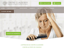 Tablet Screenshot of centre-clauderer.com